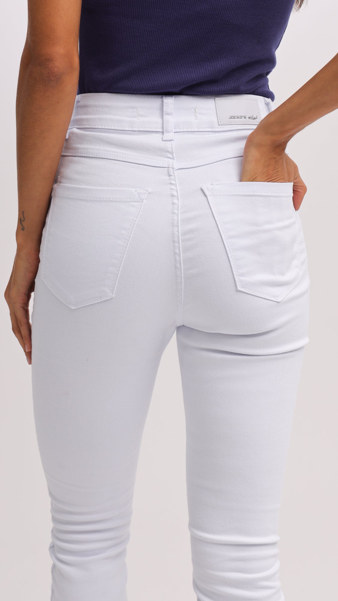Calça Jeans - Branca Skinny