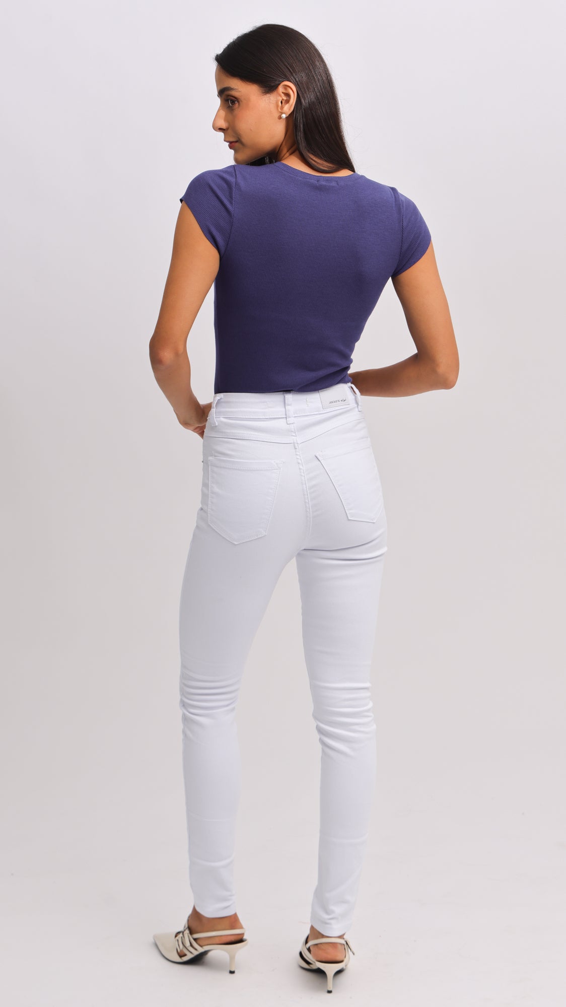 Calça Jeans - Branca Skinny