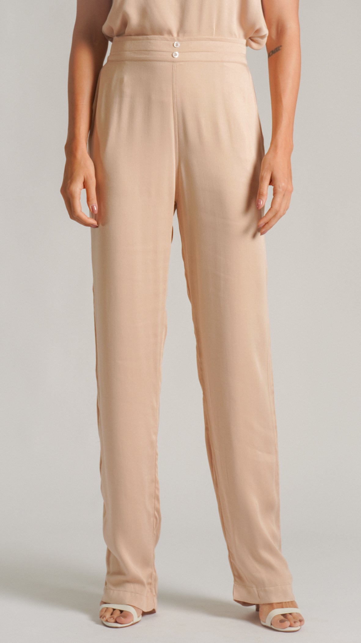 Calça Viscose - Nude