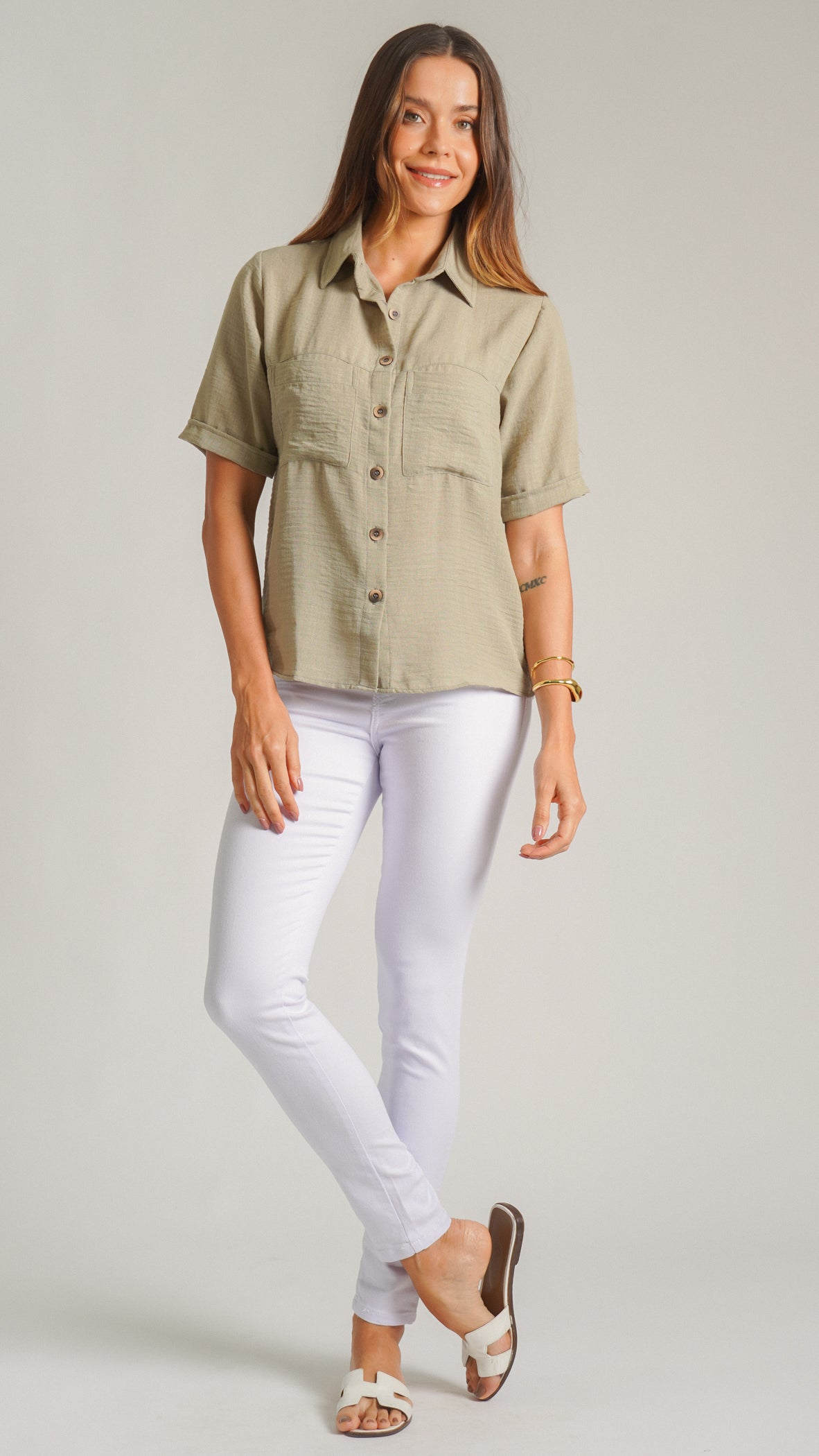 Camisa Italiana - Caqui