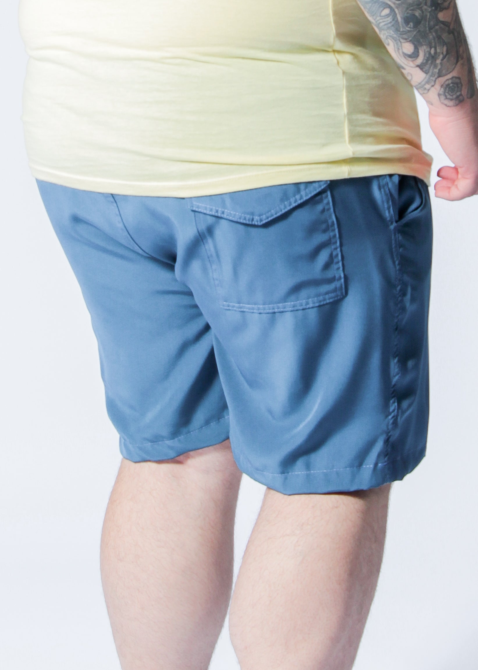 Bermuda Microfibra Plus Size - Azul Petróleo