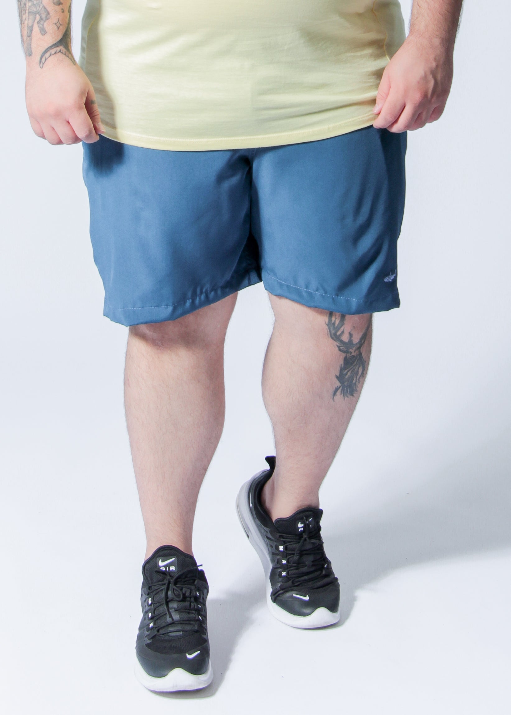 Bermuda Microfibra Plus Size - Azul Petróleo