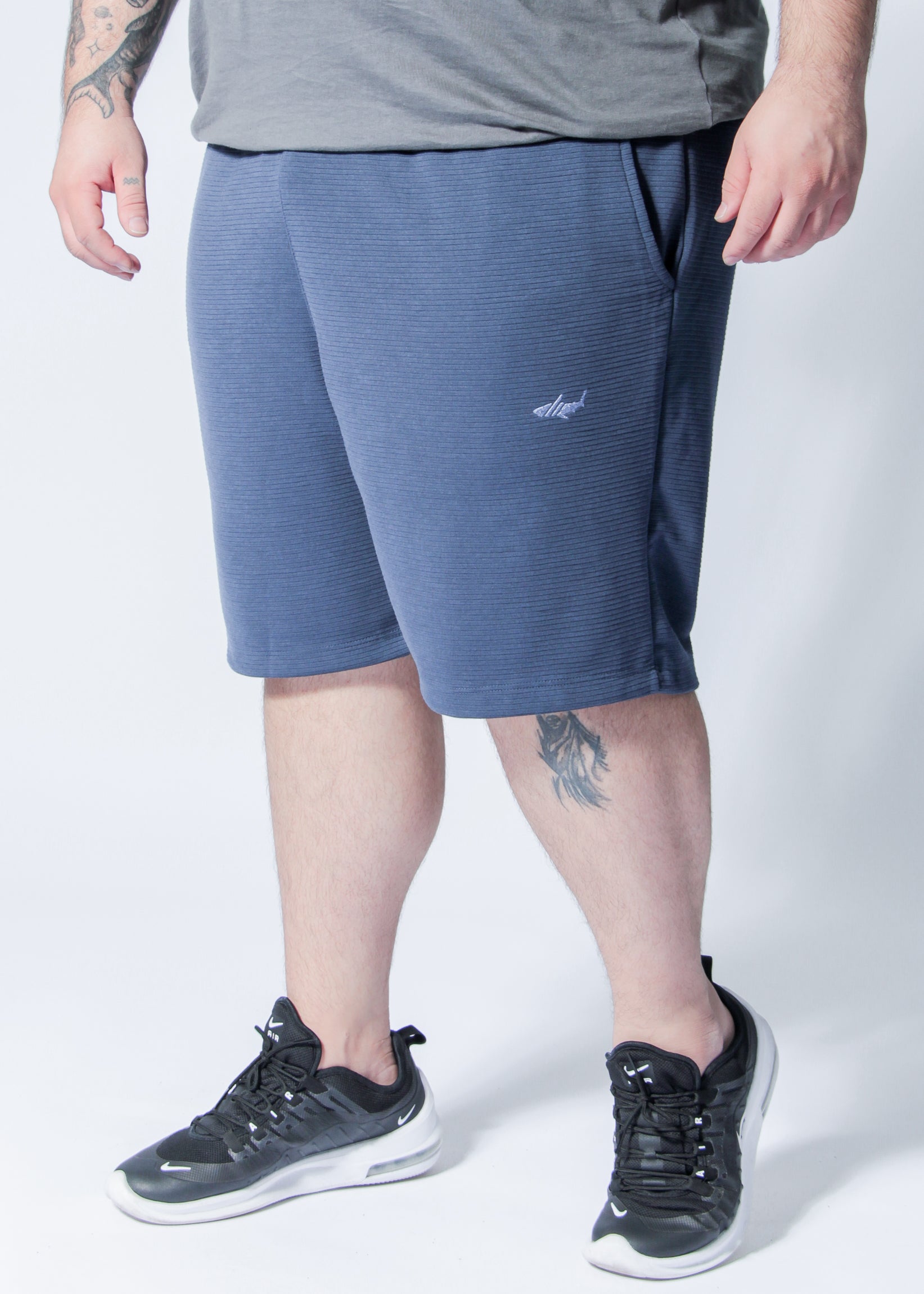 Bermuda Gorgurinho Plus Size - Azul Marinho