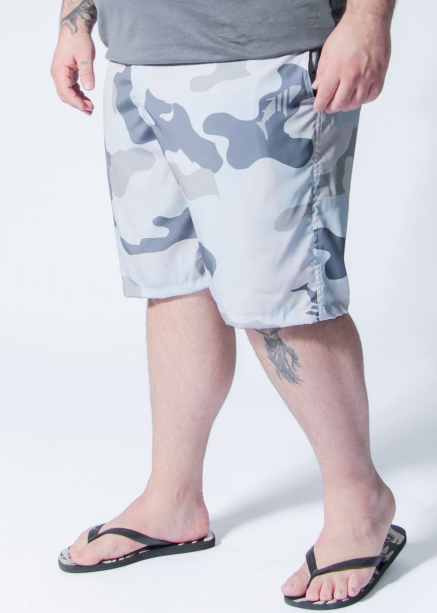 Bermuda Microfibra Plus Size - Camuflada