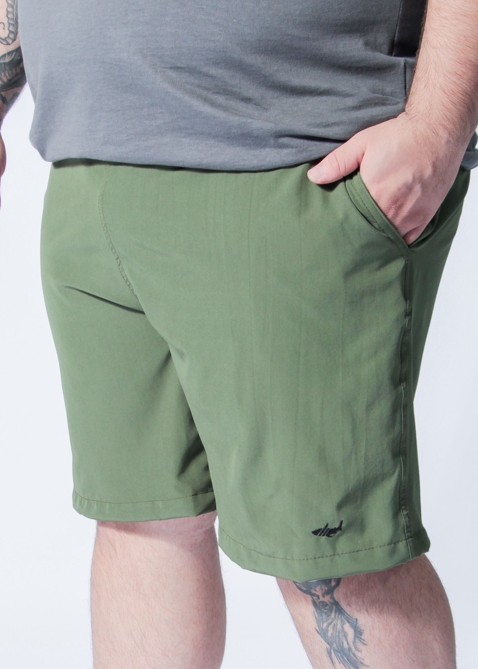 Bermuda Microfibra Plus Size - Verde