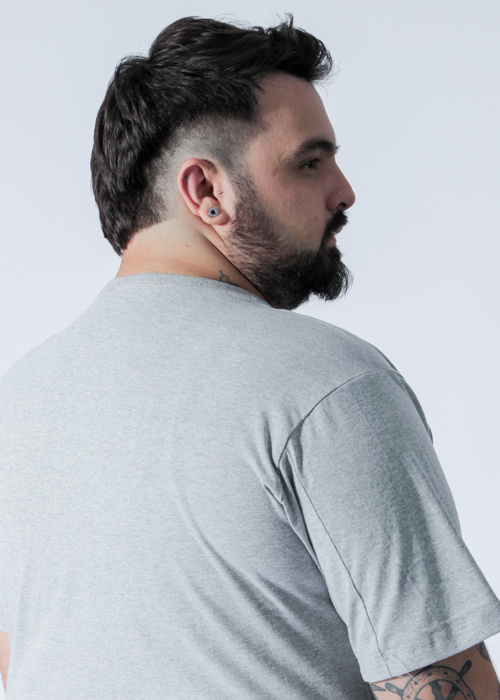 Camiseta Estampada Summer Plus Size - Cinza