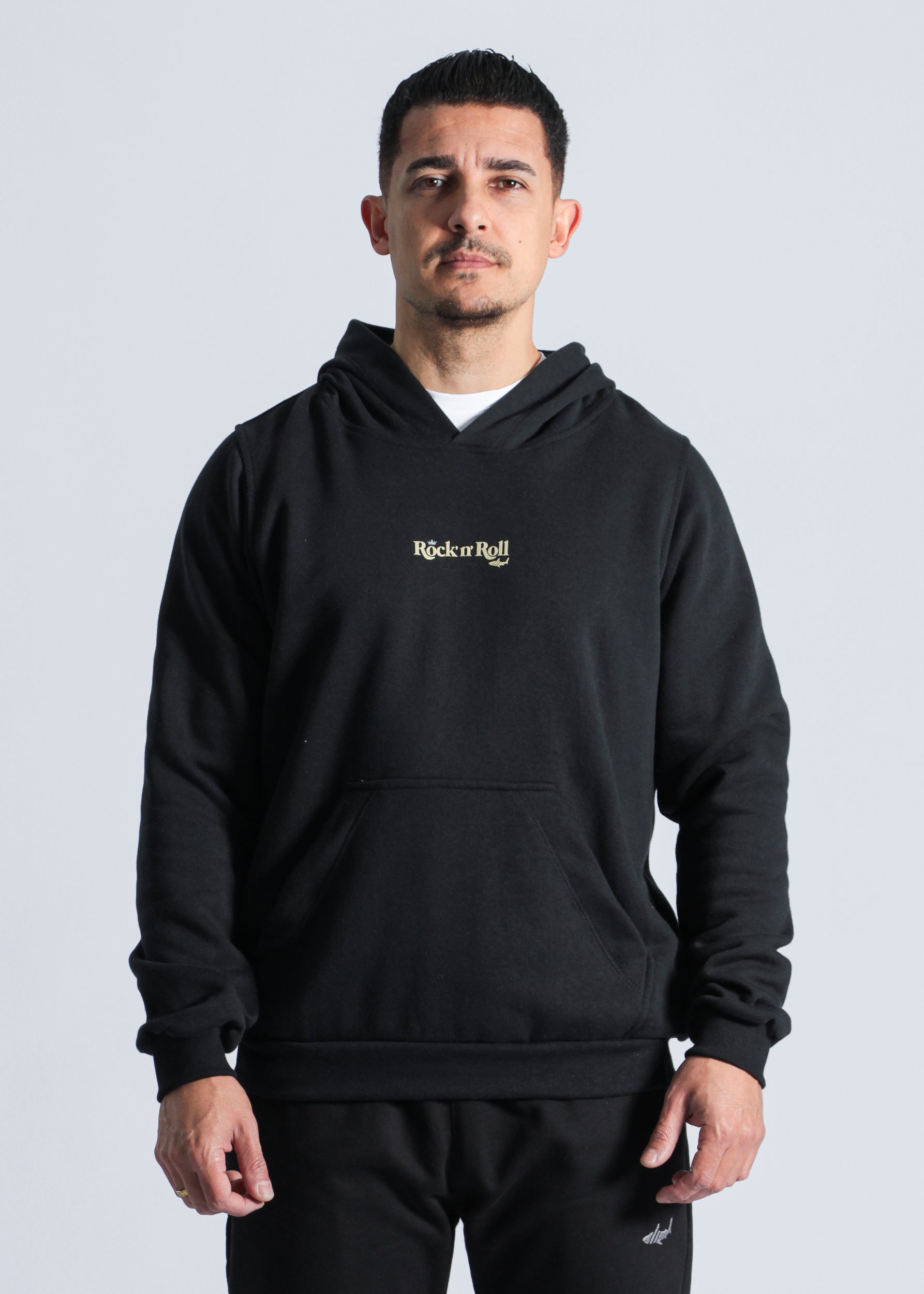 Moletom Canguru Premium Rock - Preto