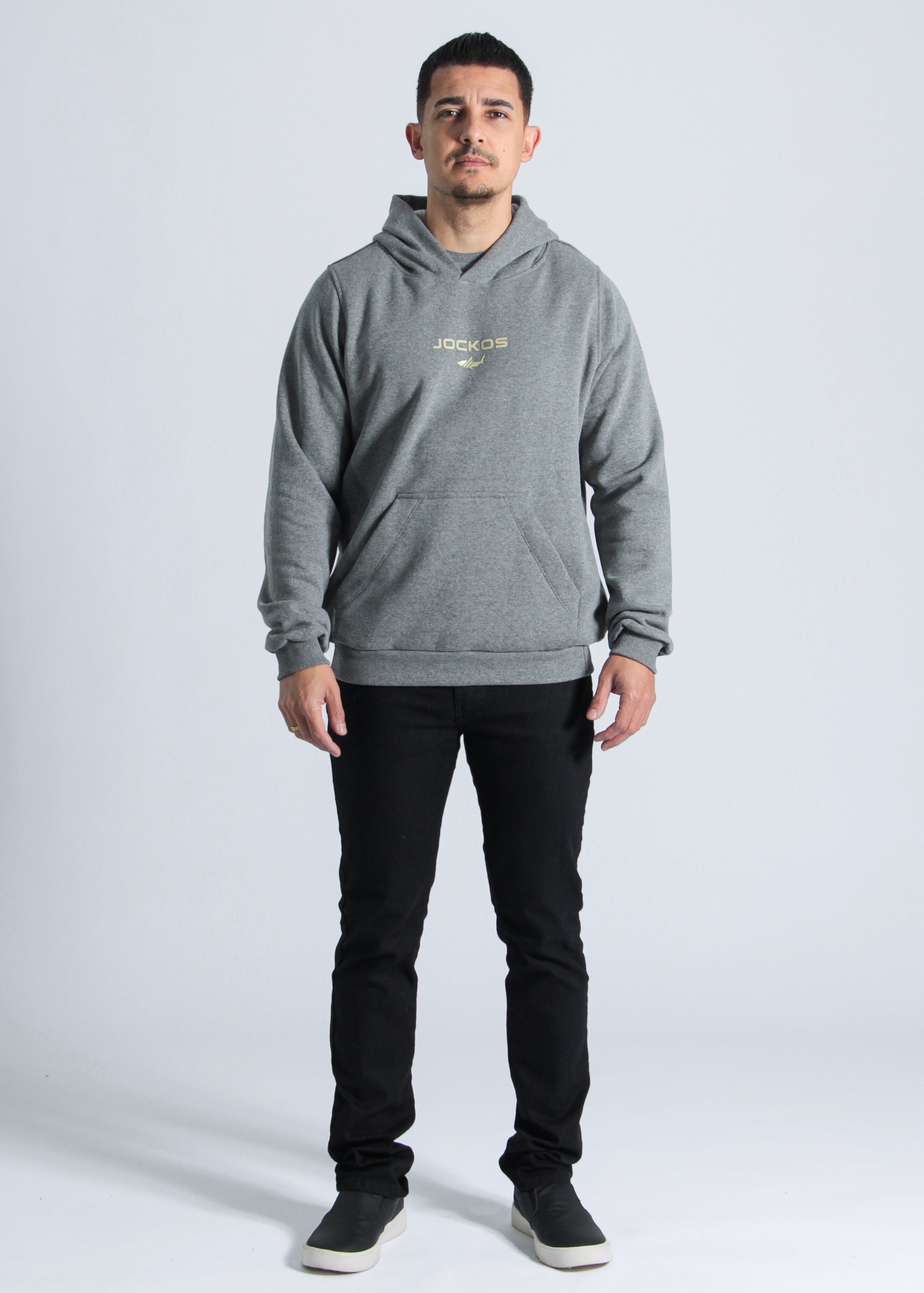 Moletom Canguru Premium Jocko's - Cinza