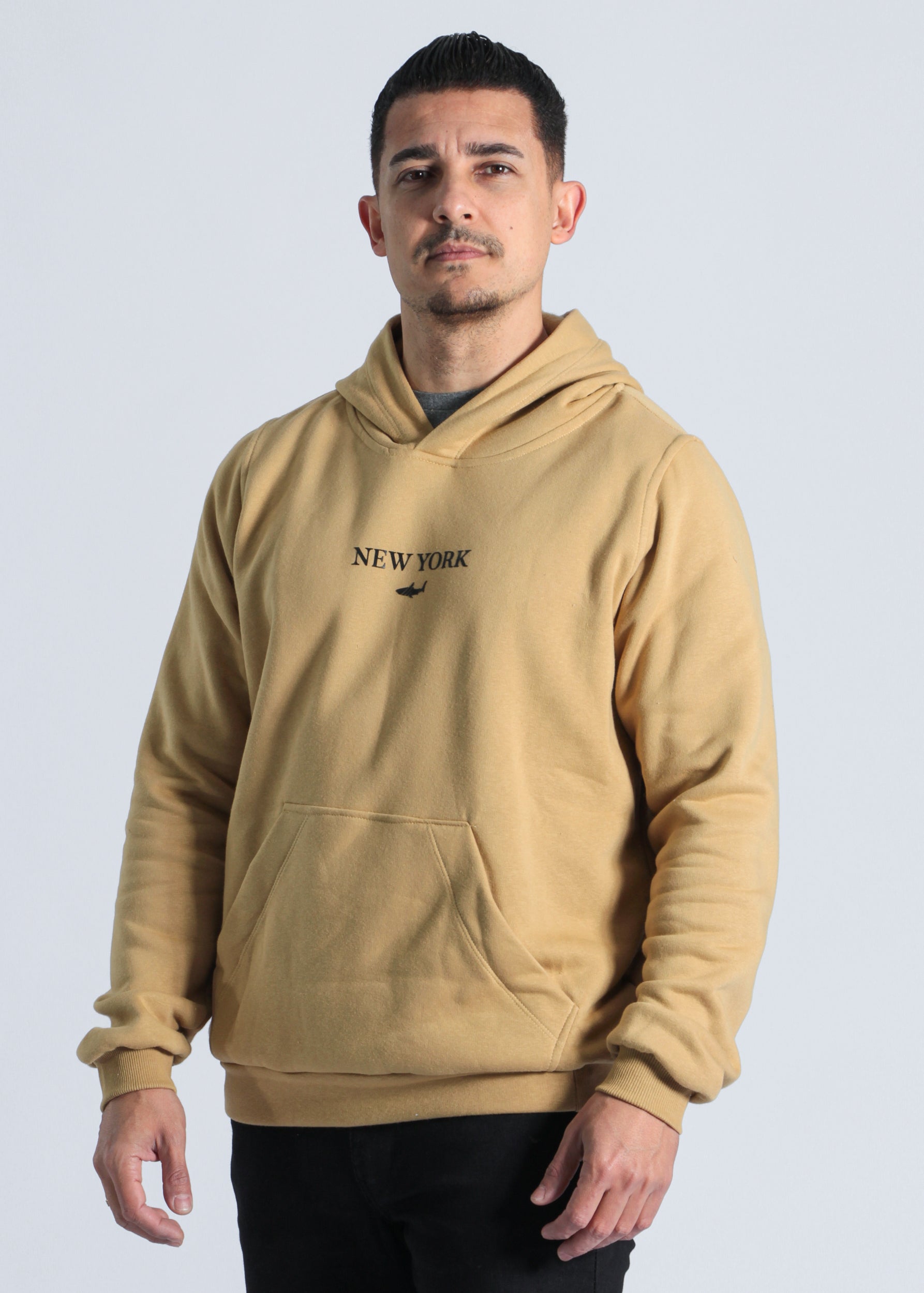 Moletom Canguru Premium New York - Ocre