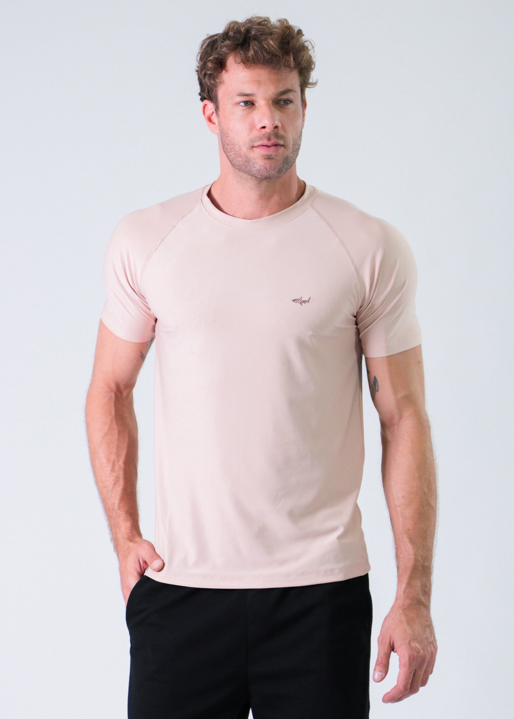 Camiseta Slim Dry Fit - Nude