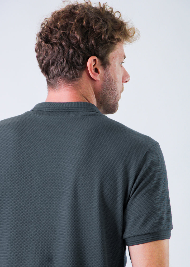Camisa Polo Colmeia - Grafite