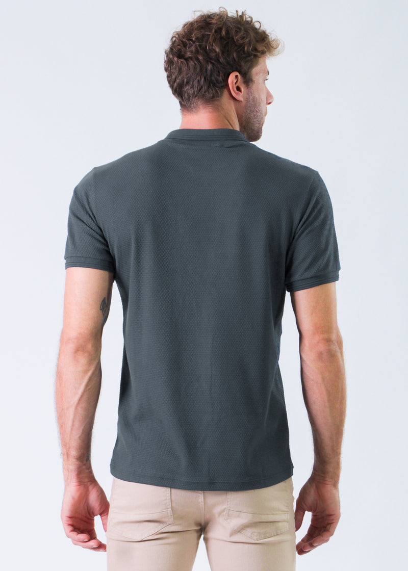 Camisa Polo Colmeia - Grafite