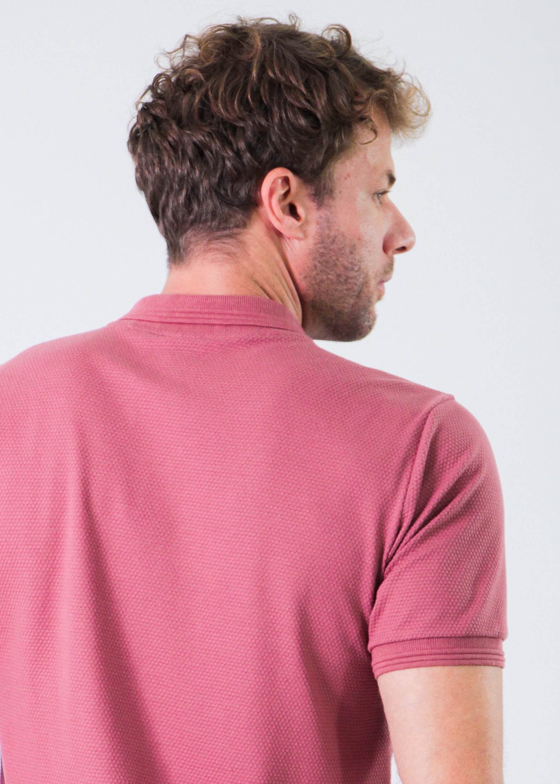 Camisa Polo Colmeia - Rosê