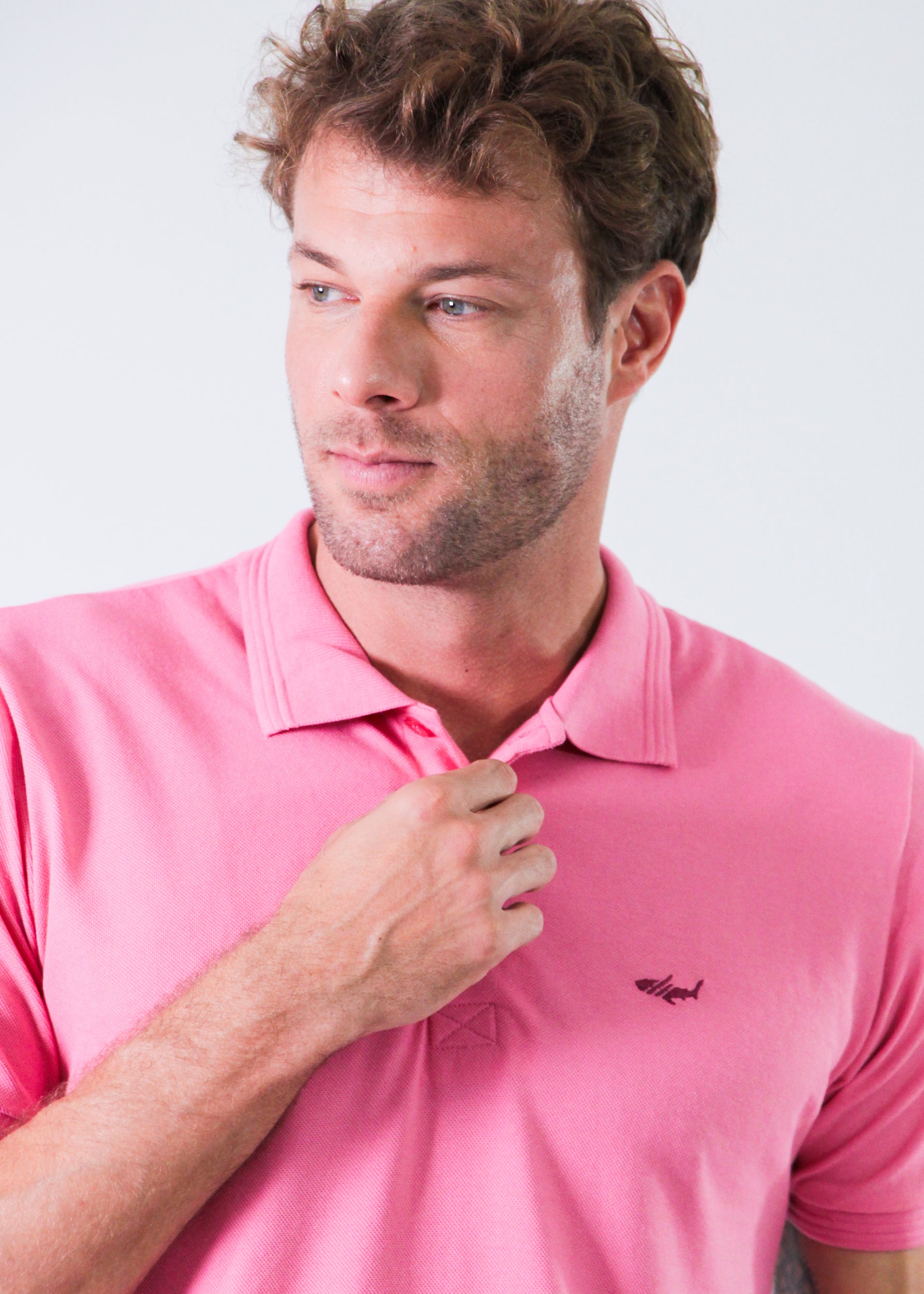 Camisa Polo Piquet - Rosa