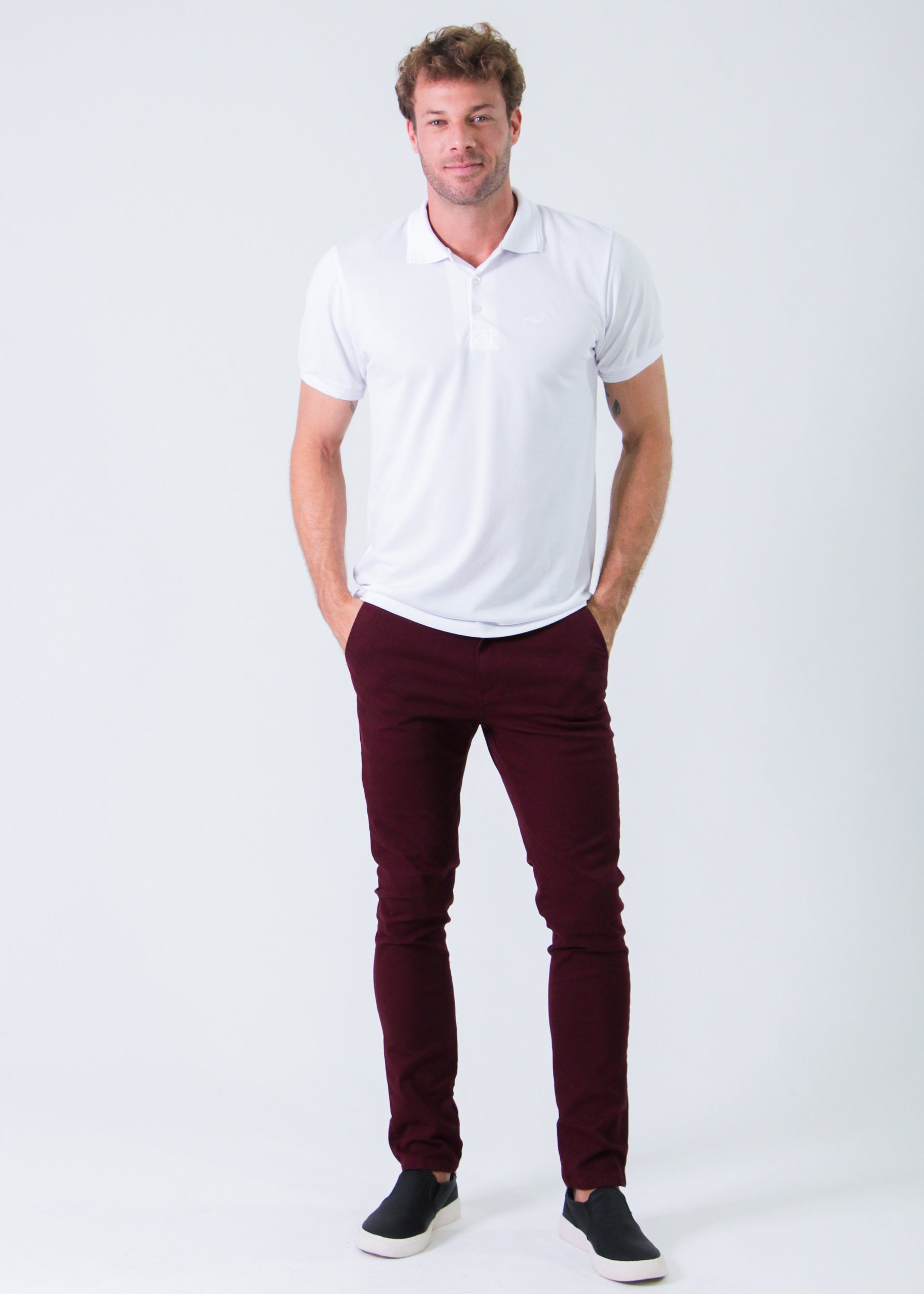 Camisa Polo Piquet - Branca