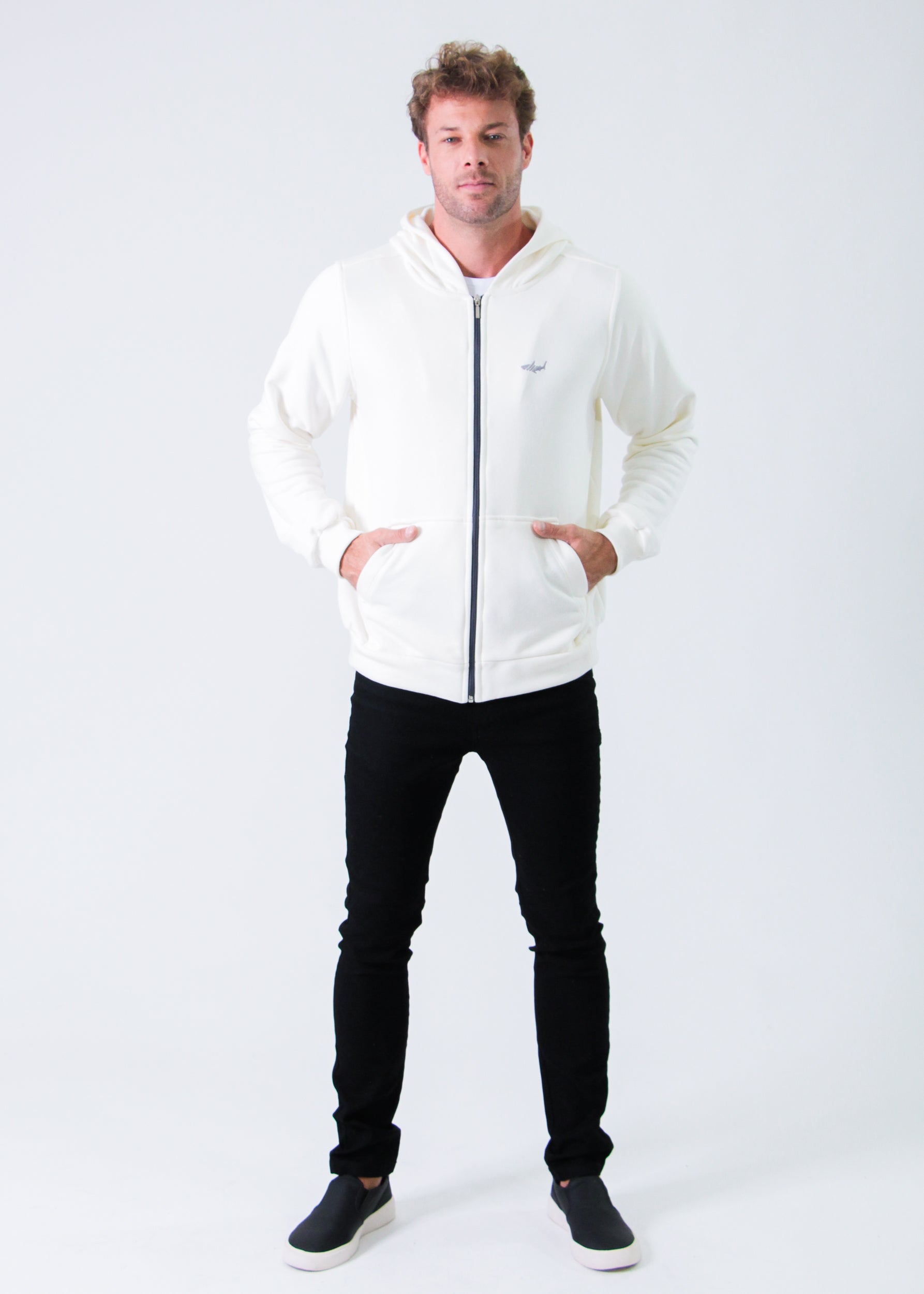 Jaqueta Moletom Premium - Off White