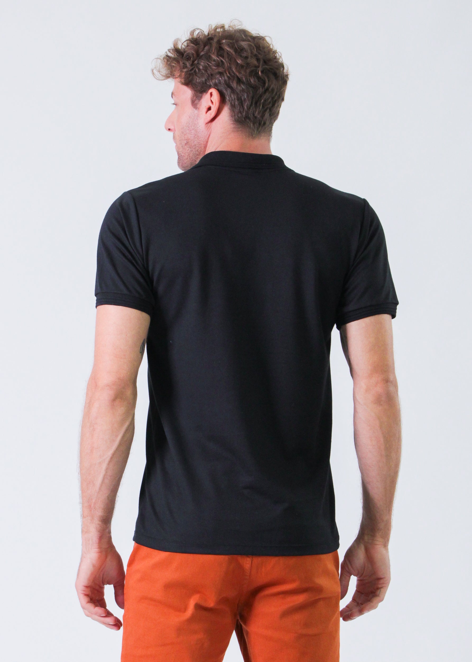 Camisa Polo Piquet - Preta