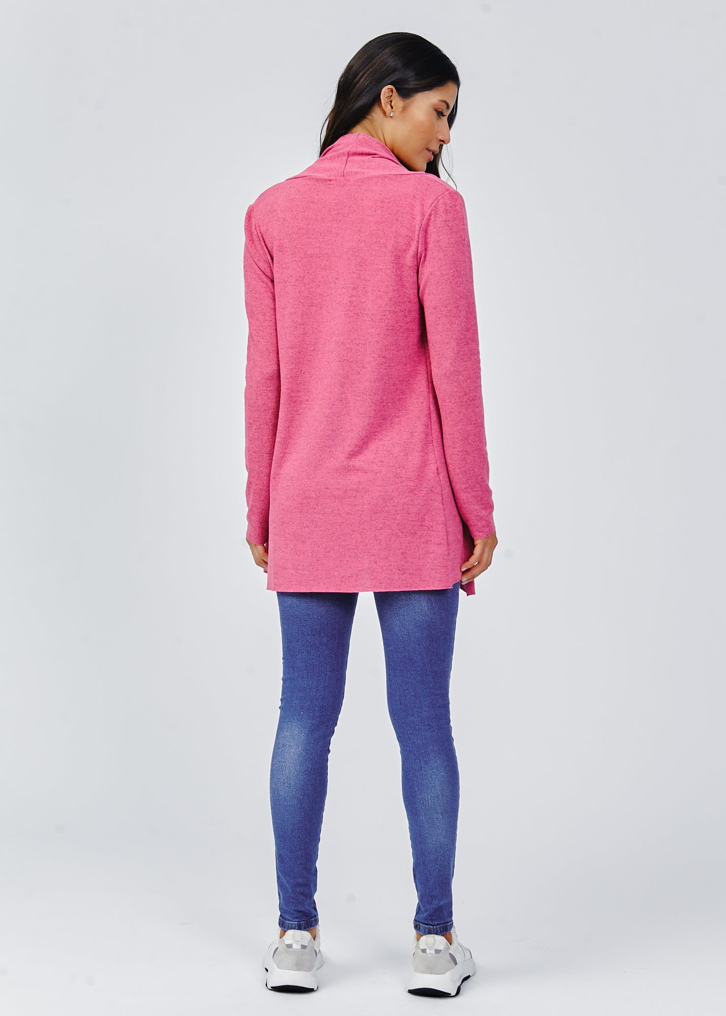 Cardigan Tricô - Rosa