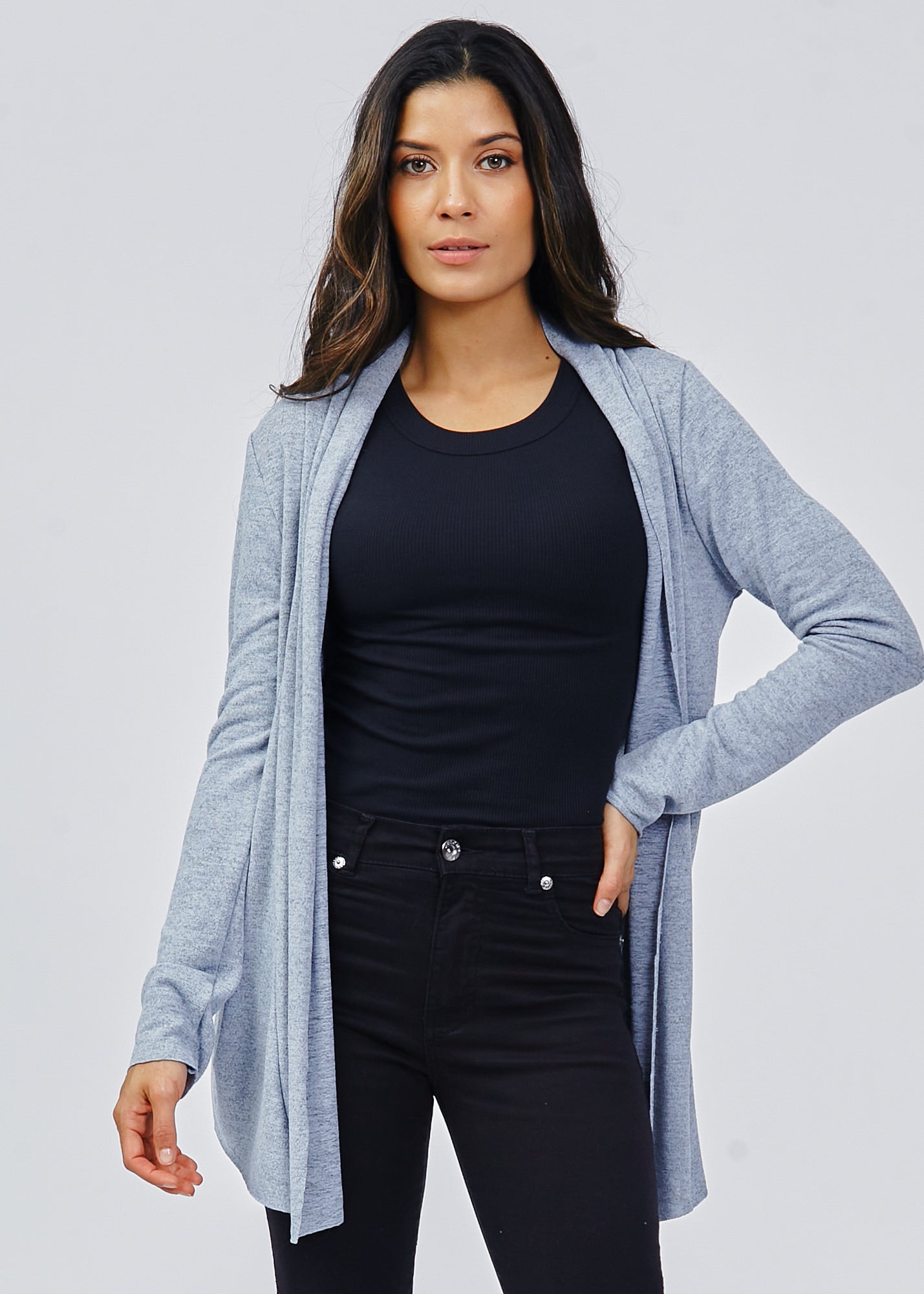 Cardigan Tricô - Azul