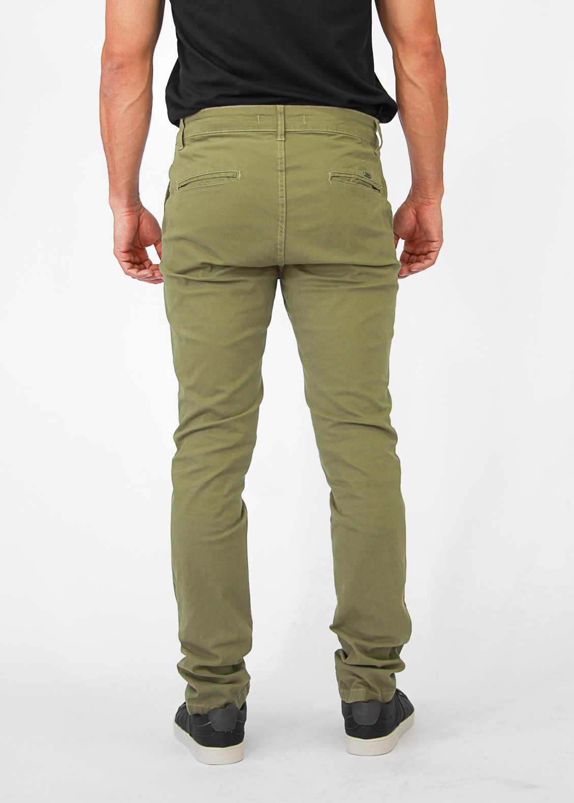 Calça Sarja Bolso Faca - Verde