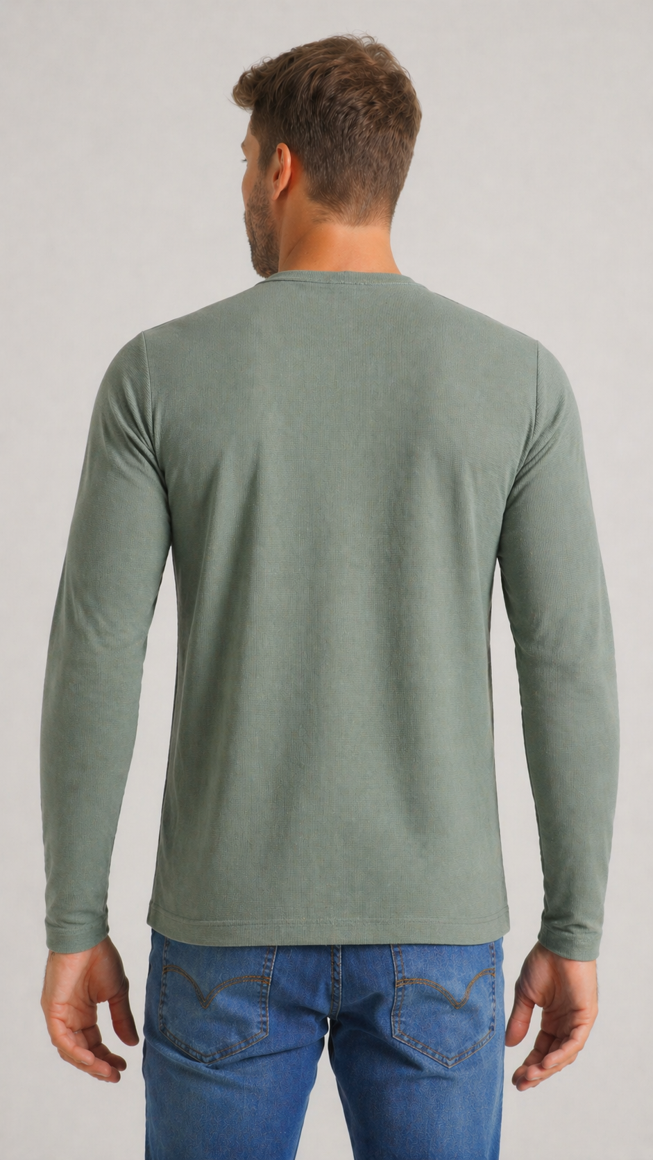 Camiseta Tricô Diamond Manga Longa - Verde