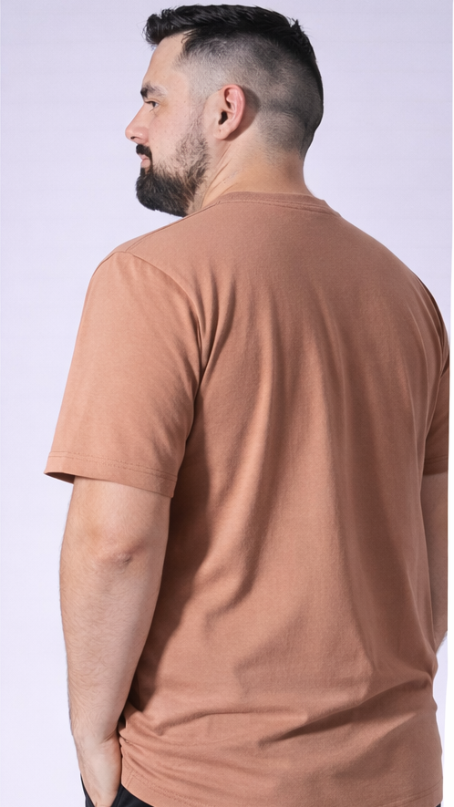 Camiseta Estampada Dreams Plus Size - Ocre