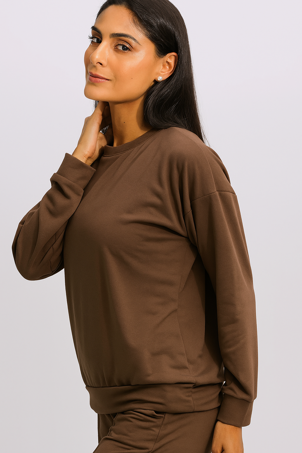 Blusa Moletinho Premium Careca - Marrom