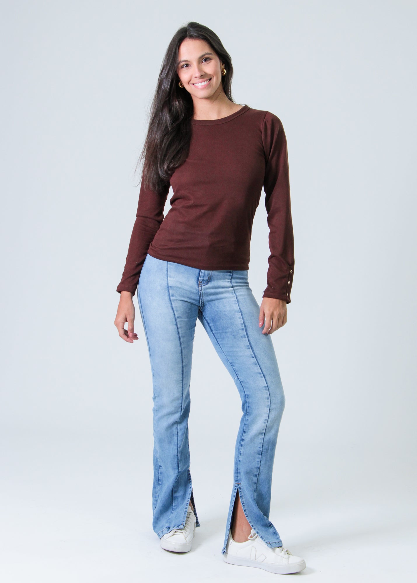 Calça Jeans Fenda - Clara