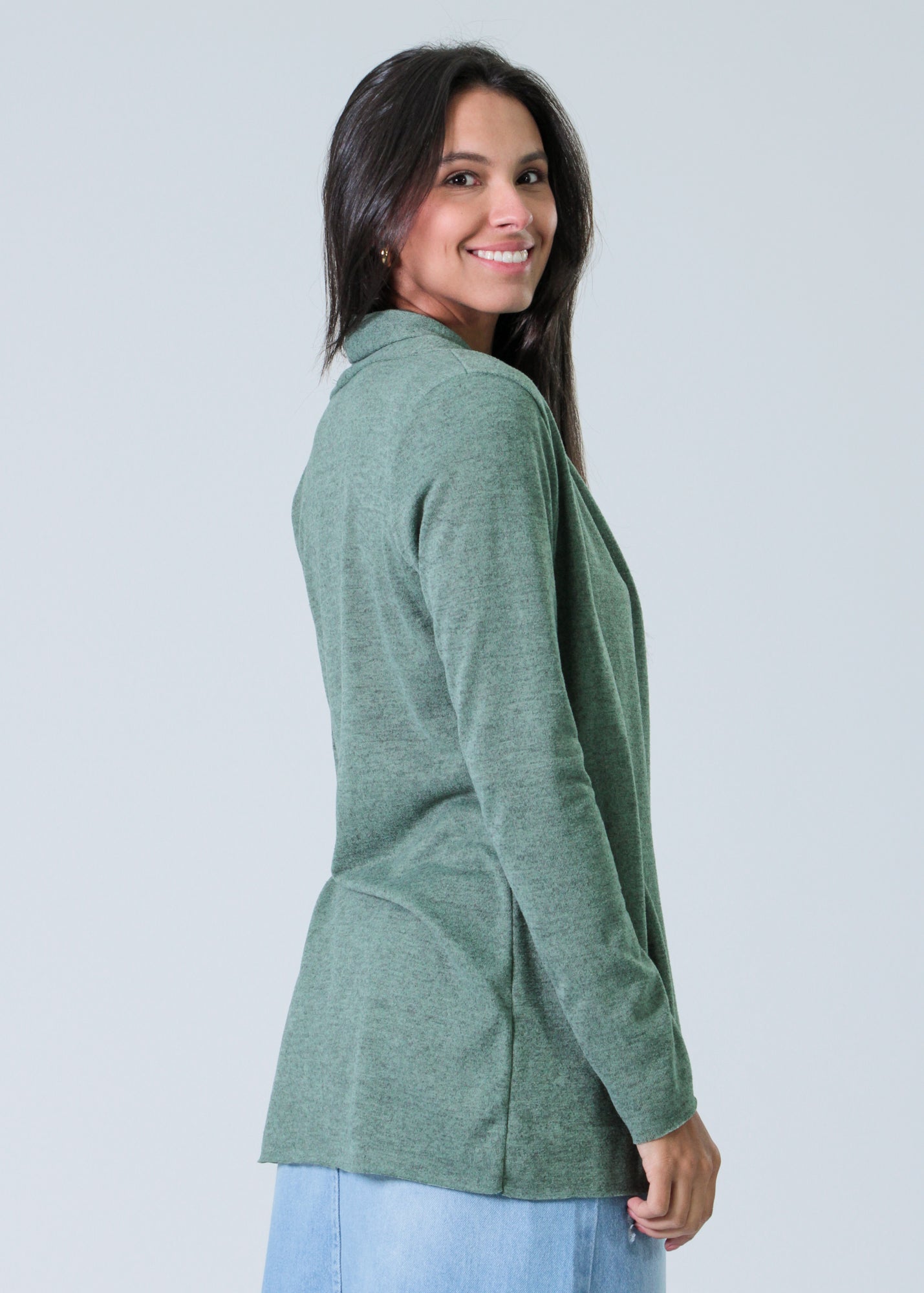 Cardigan Tricô - Verde