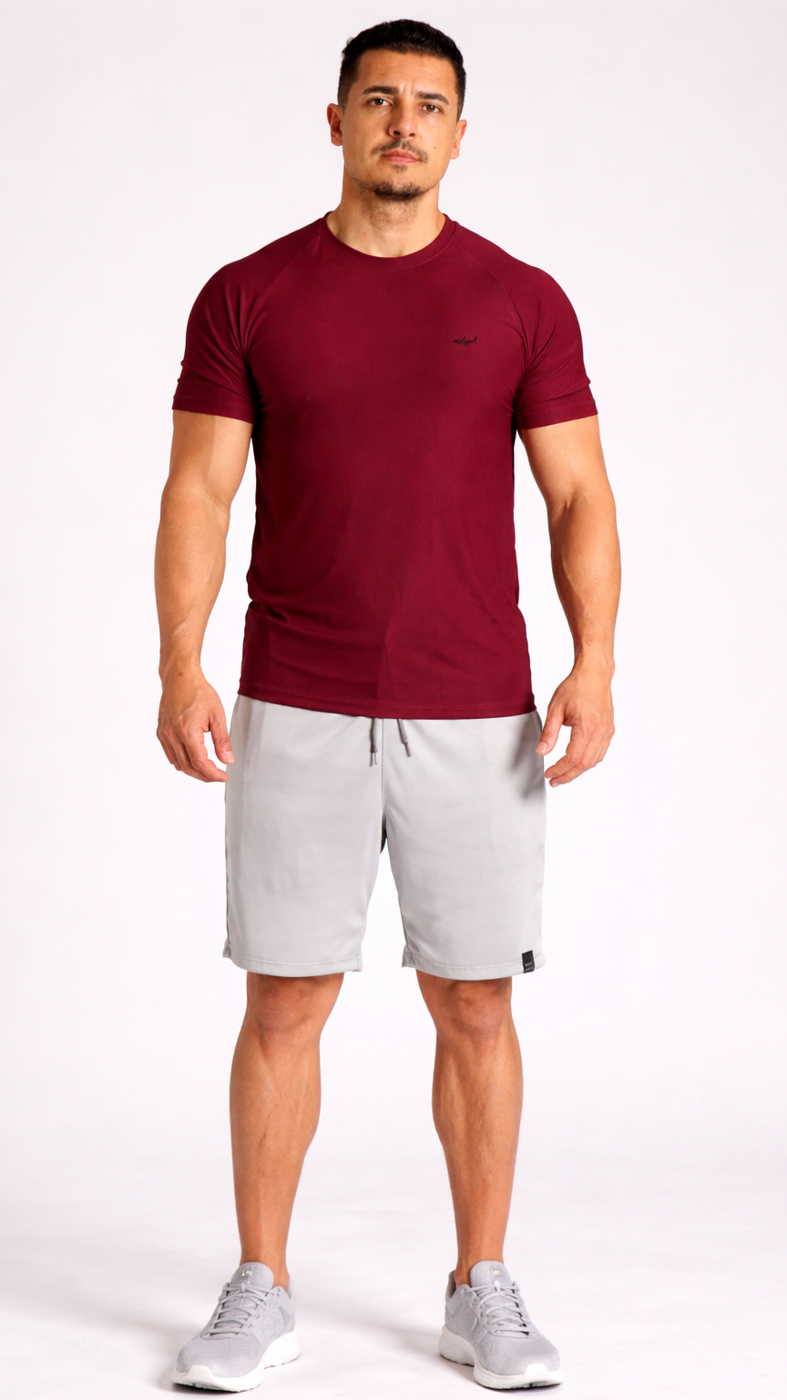 Camiseta Slim Dry Fit - Bordô