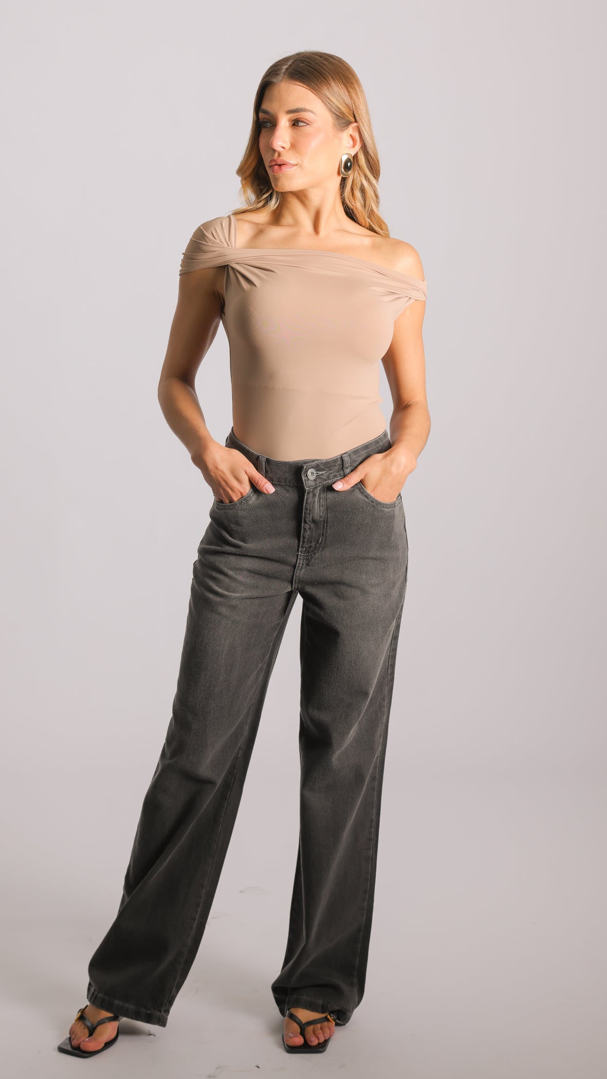 Calça Jeans Reta - Preta