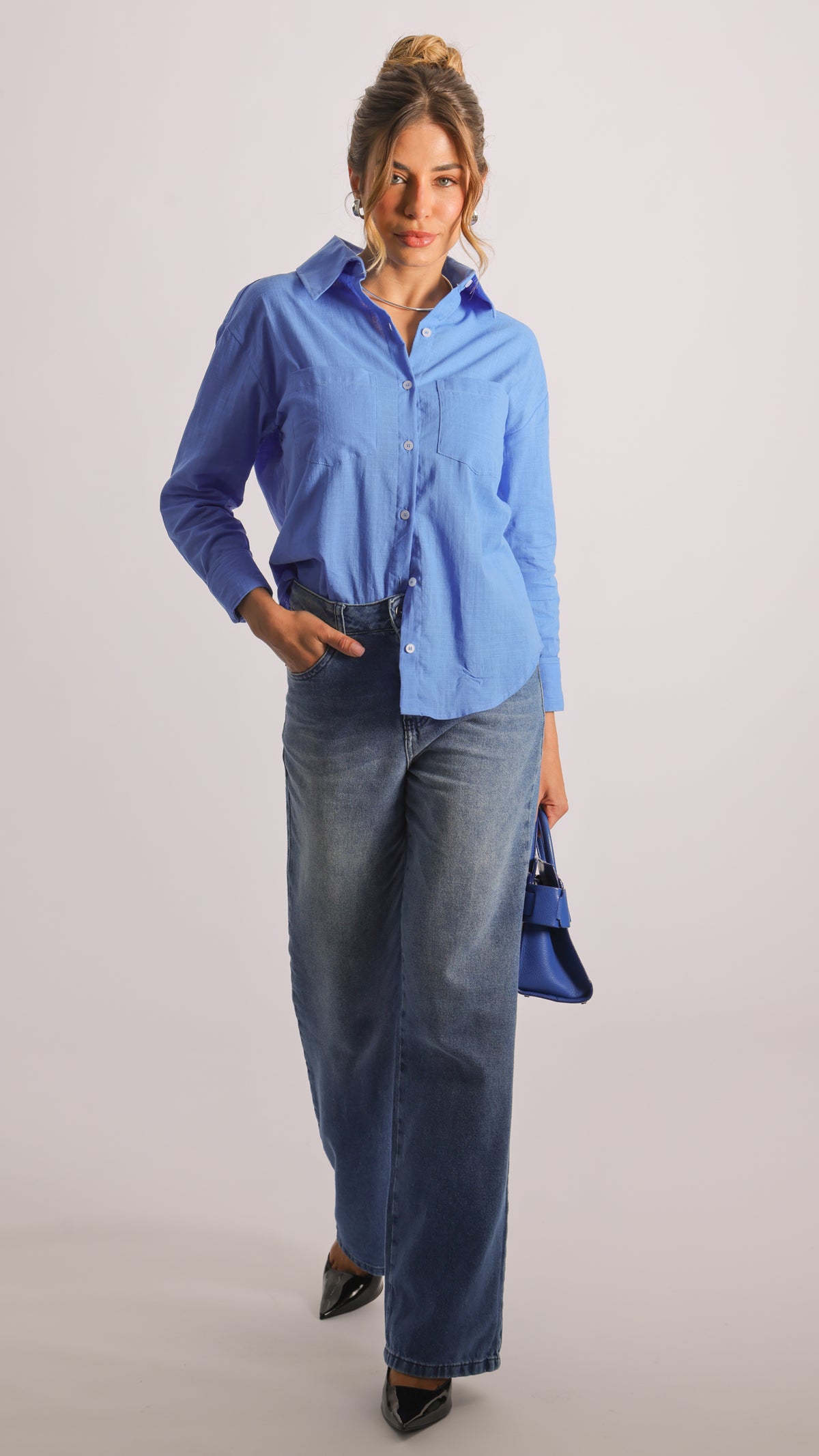 Camisa Manga Longa - Azul