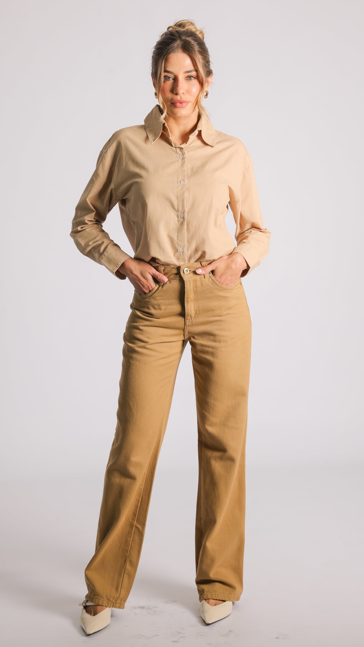 Camisa Manga Longa - Bege
