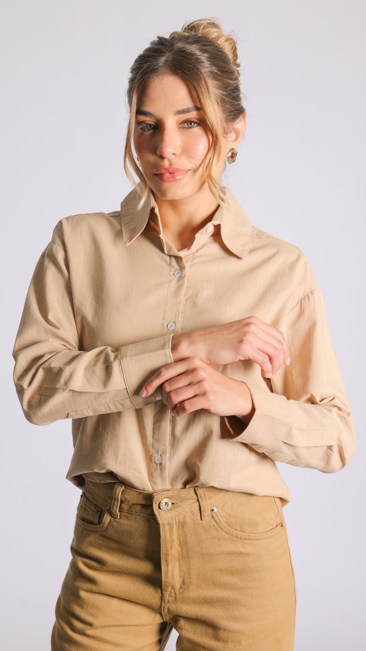 Camisa Manga Longa - Bege