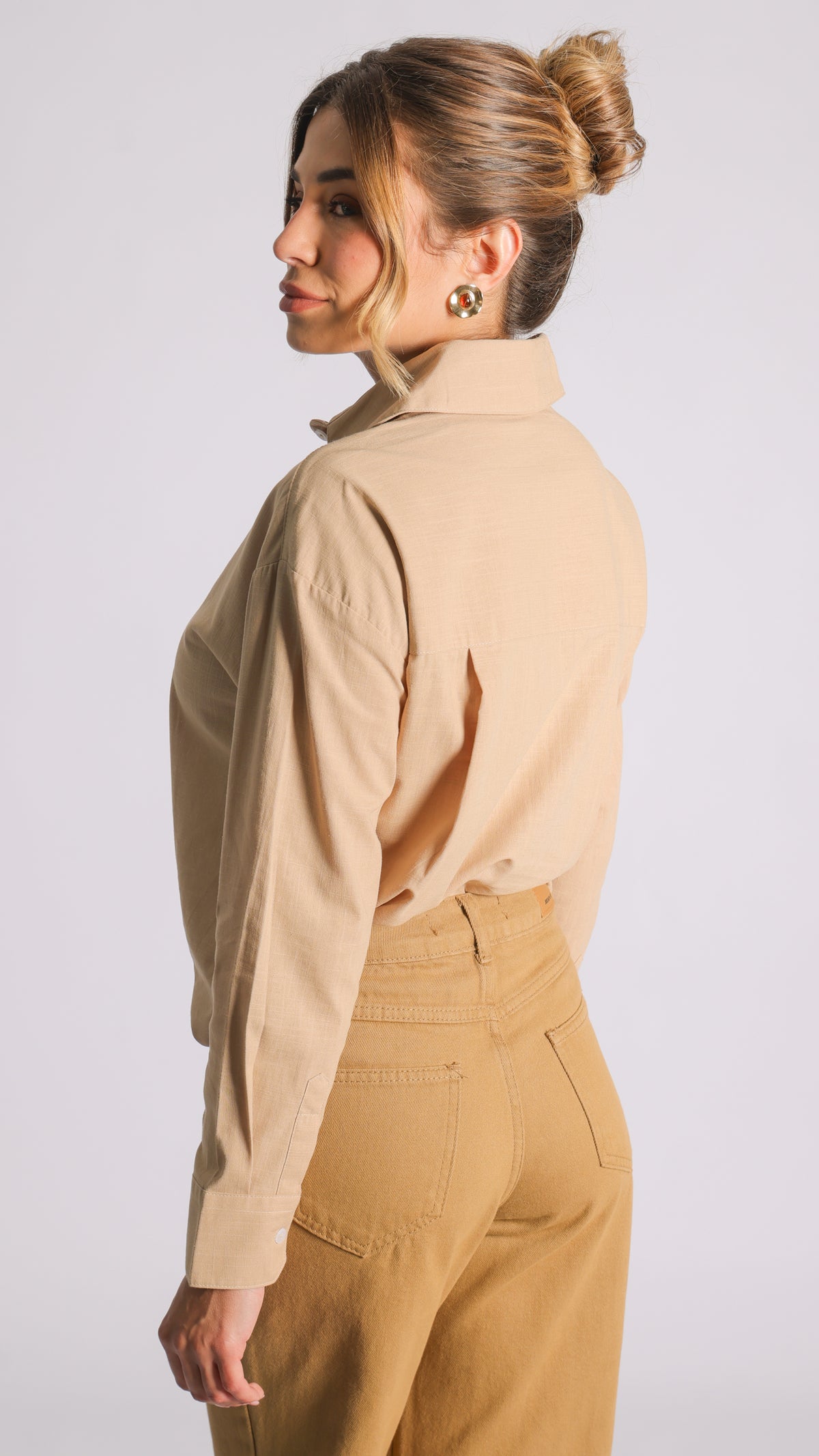 Camisa Manga Longa - Bege