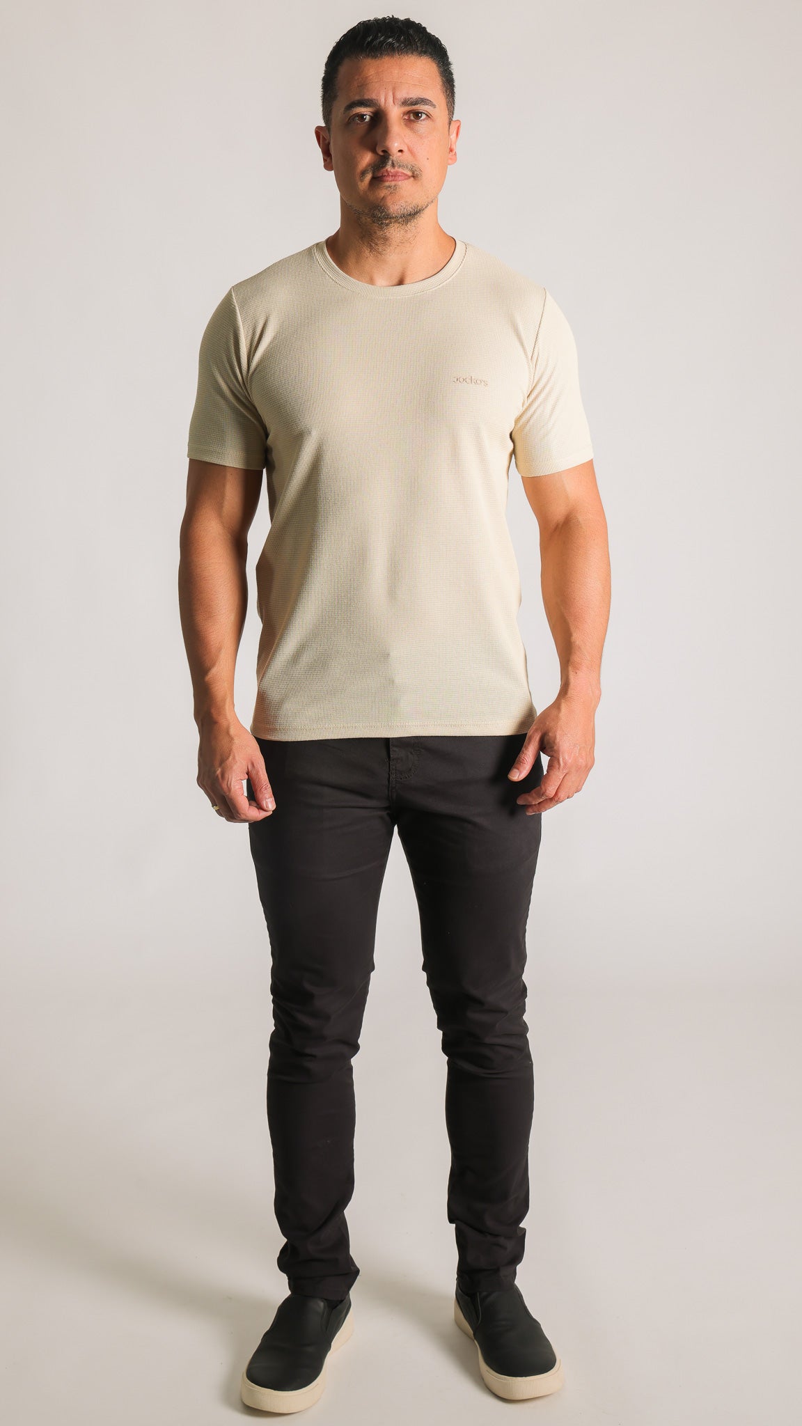 Camiseta Tricô Diamond - Bege