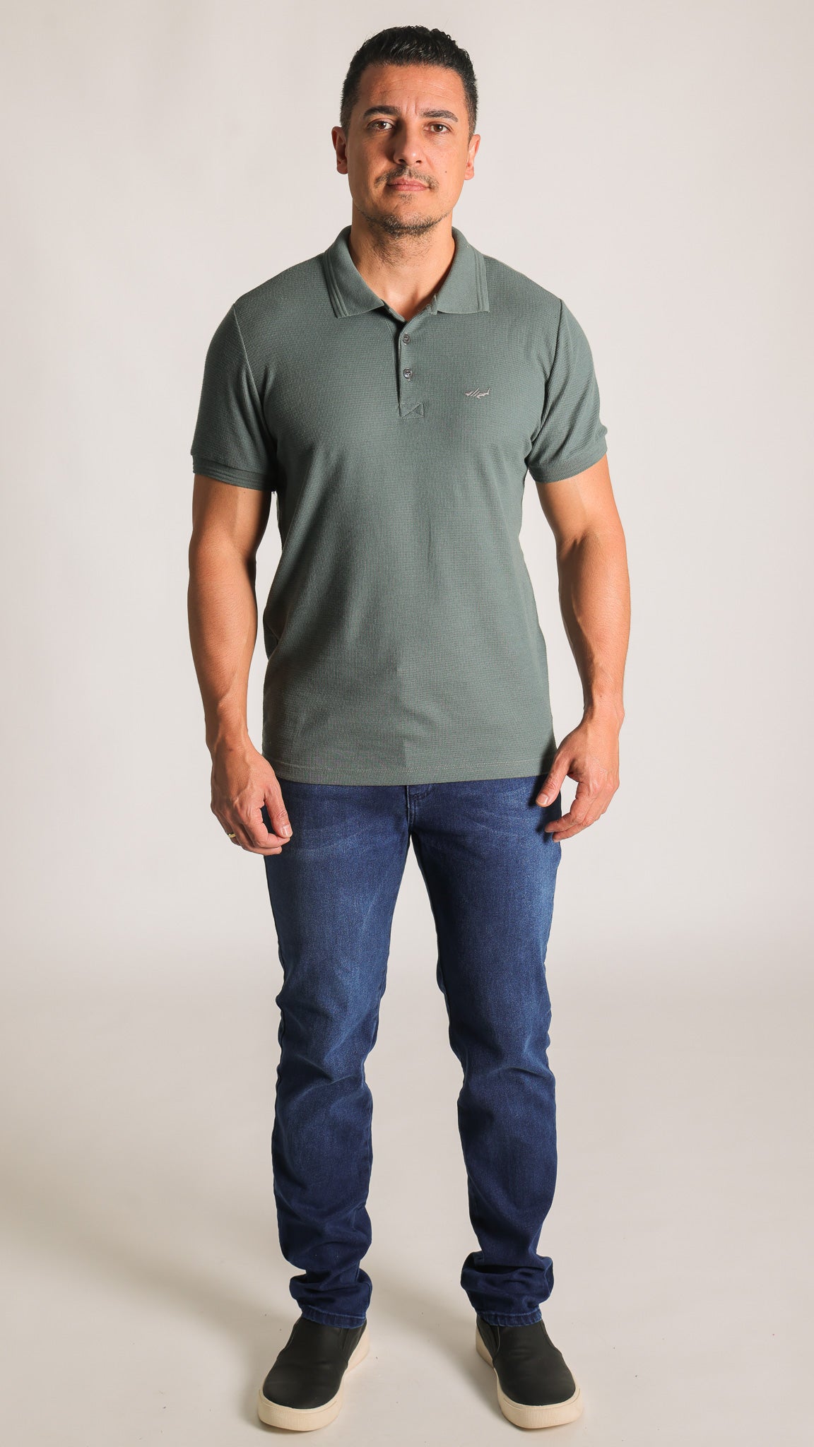 Camisa Polo Tricô Diamond - Verde
