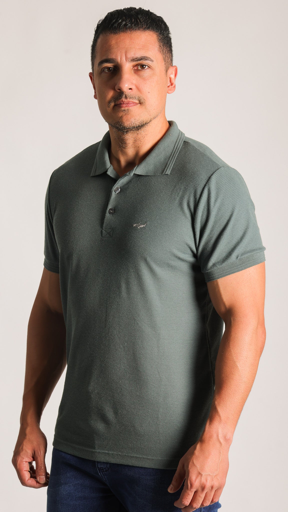Camisa Polo Tricô Diamond - Verde
