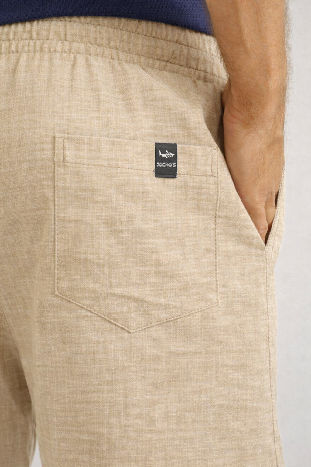 Bermuda Flamê Bolso Faca - Bege