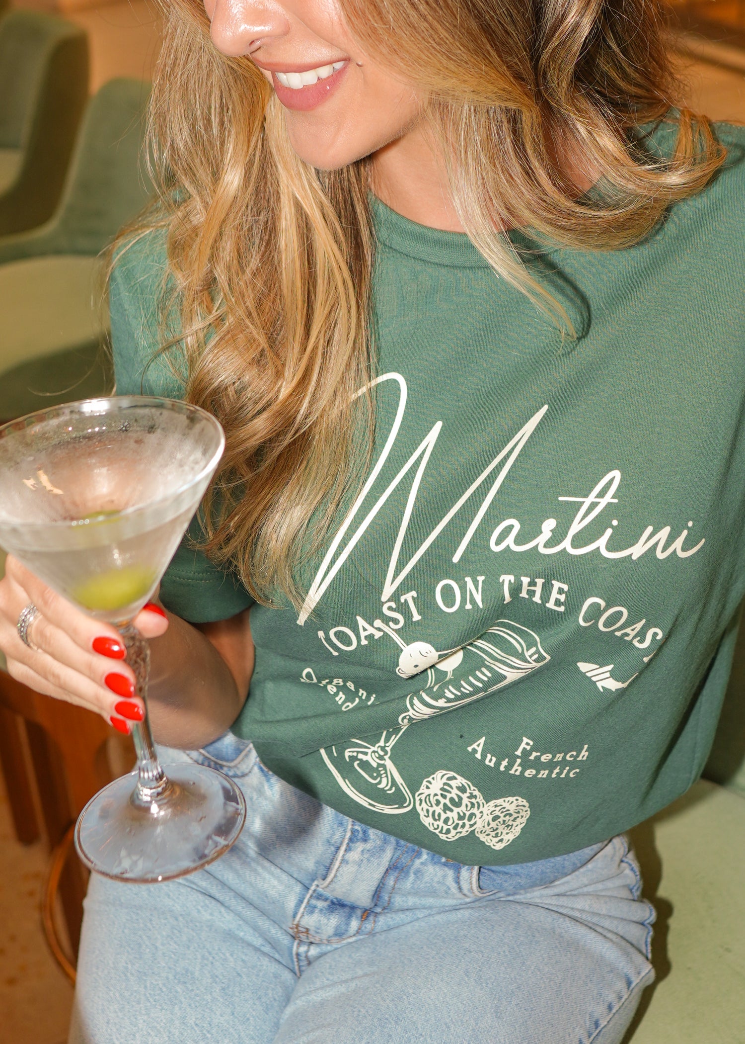 Camiseta Oversized Martini - Verde