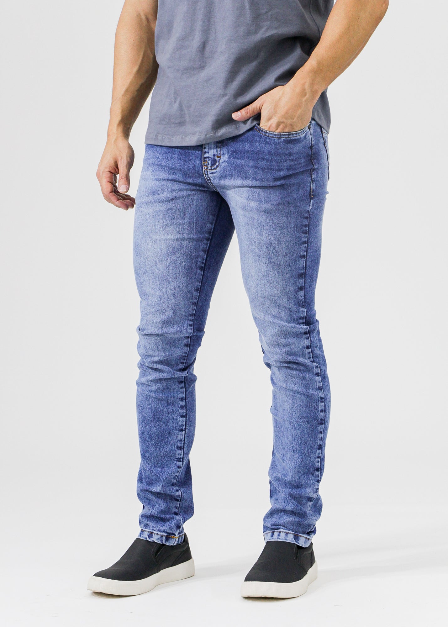 Calça Jeans Estonada - Escura