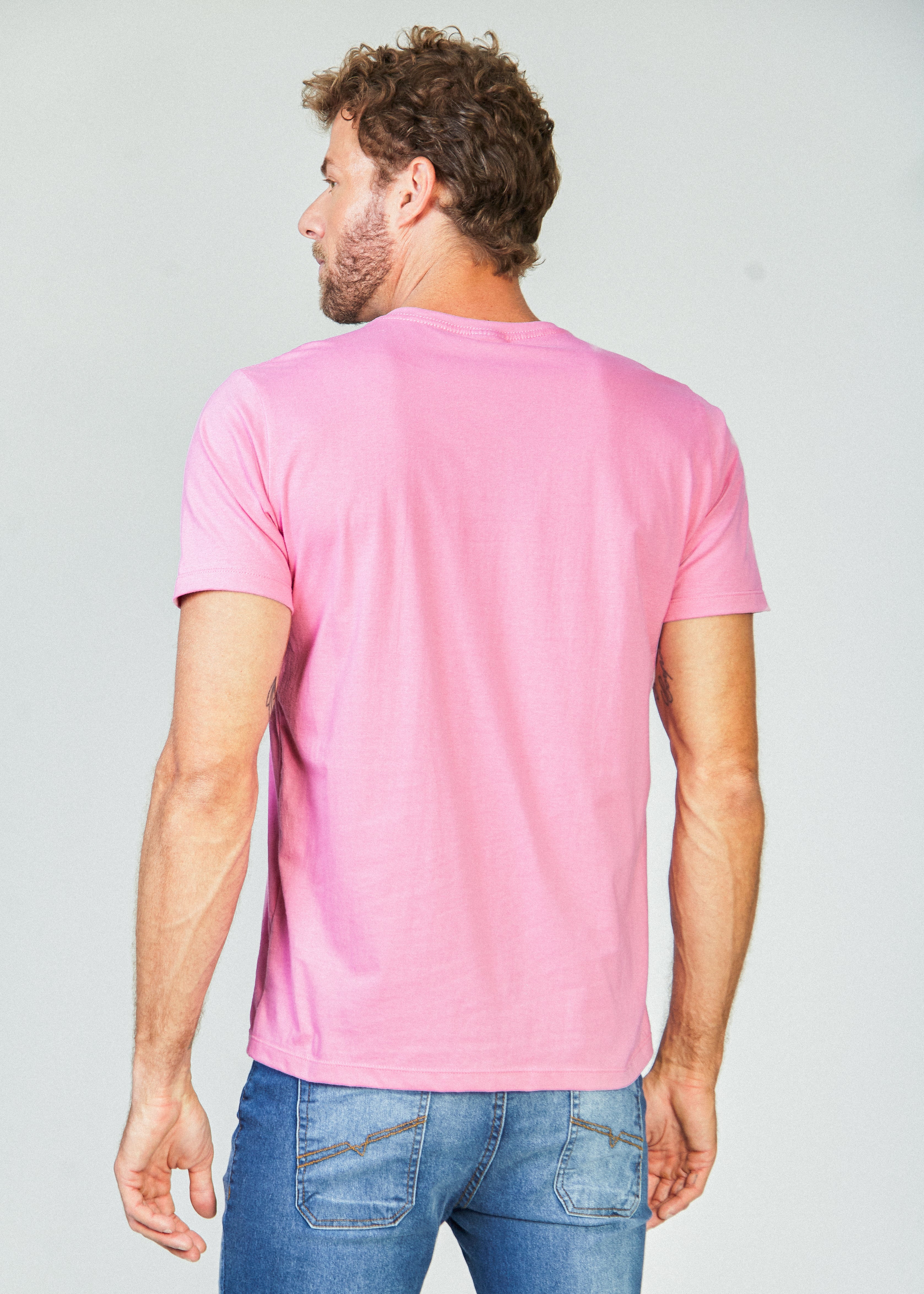 Camiseta Básica - Rosa
