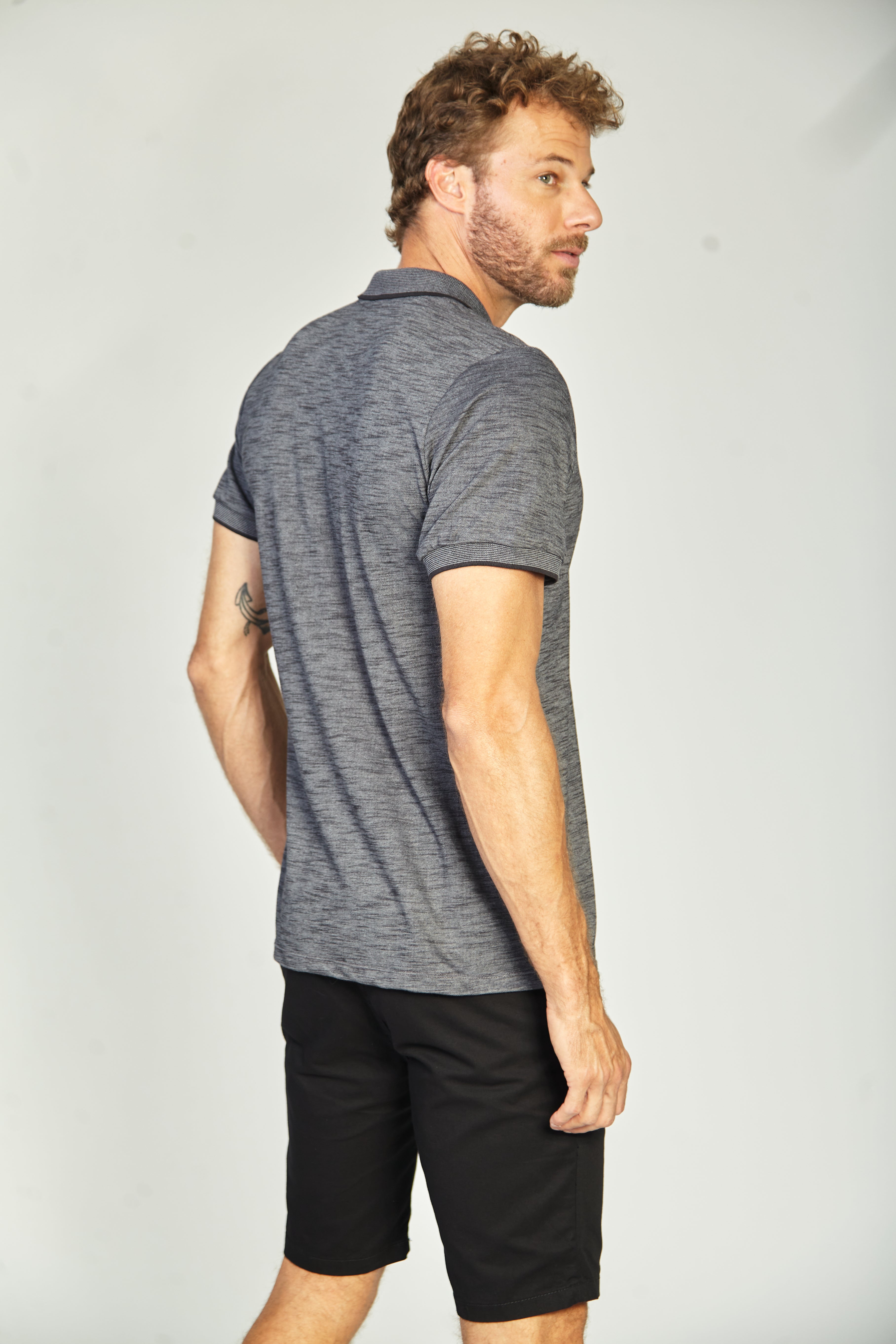 Camisa Polo Flamê - Cinza