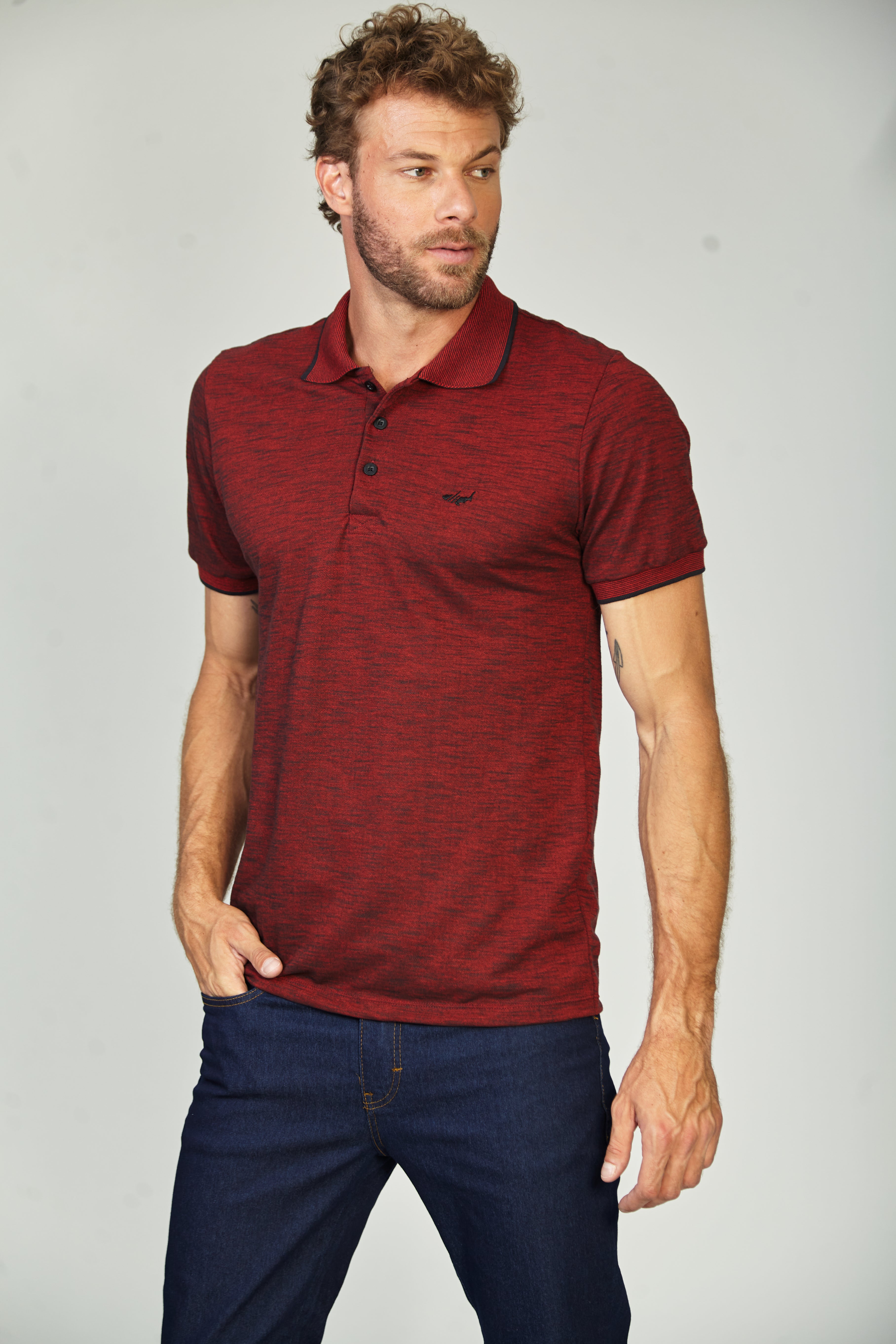 Camisa Polo Flamê - Bordô