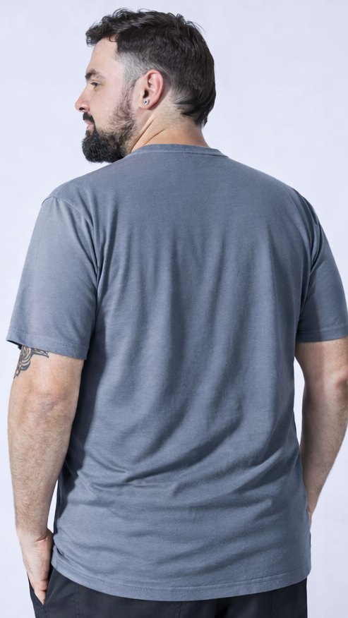 Camiseta Estampada Jck's Plus Size - Cinza