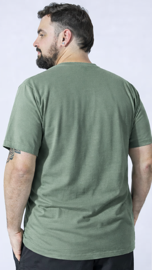 Camiseta Estampada Ocean Plus Size - Verde