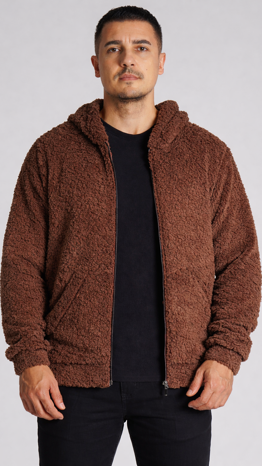 Jaqueta Sherpa - Marrom