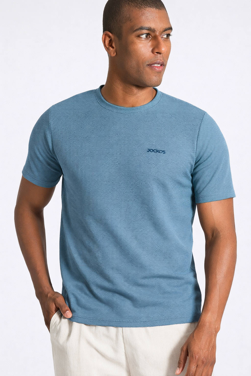 Camiseta Tricô Diamond - Azul