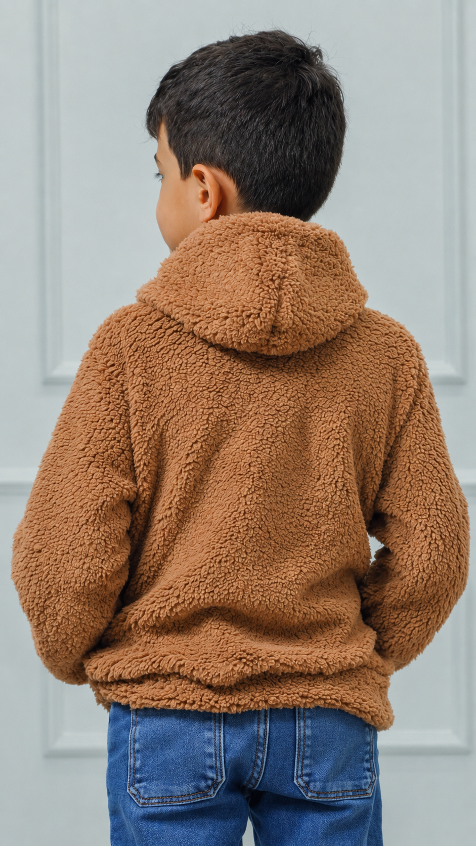 Canguru Sherpa Kids Unissex - Bege Escuro