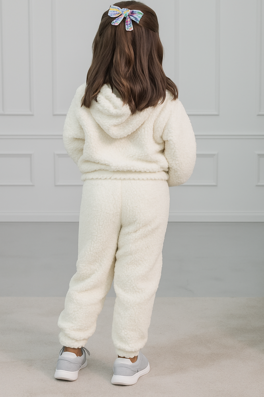Calça Sherpa Kids - Off White
